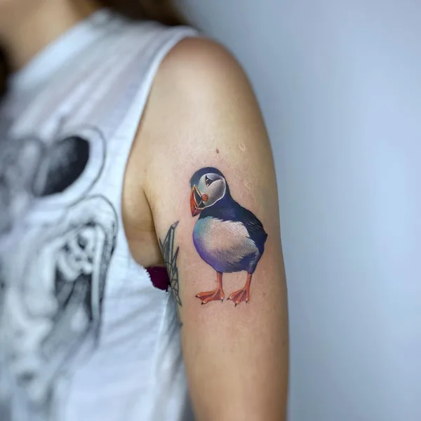 Illustrative tattoo by Martyna Popiel in Katowice