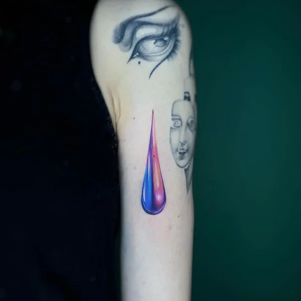 Illustrative tattoo by Martyna Popiel in Katowice