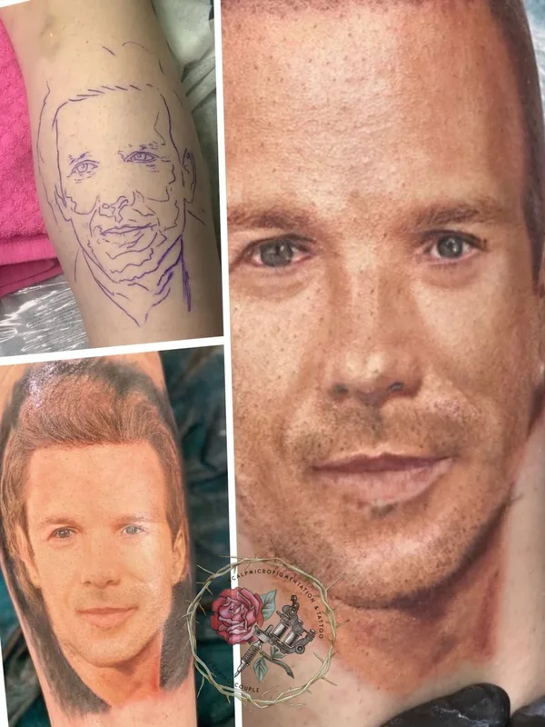 male color photorealism Tatuaggio su forearm #54693 | Tatuatore Андрей Афанасьев
