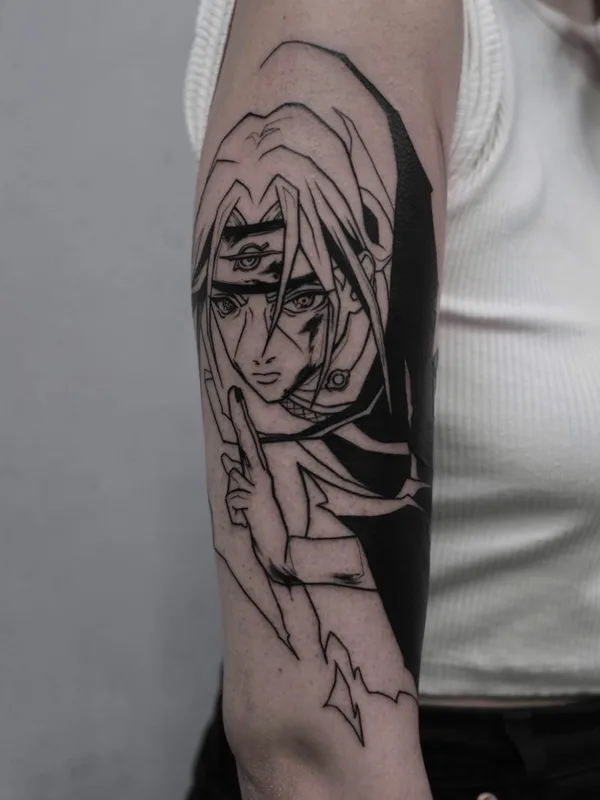 black anime татуировка на forearm #69870 | Тату мастер Tattoo.from_nana