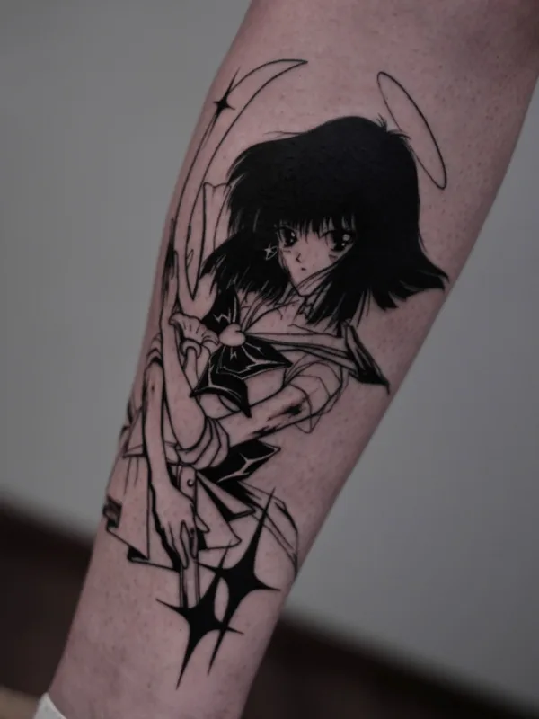black anime татуировка на forearm #69874 | Тату мастер Tattoo.from_nana