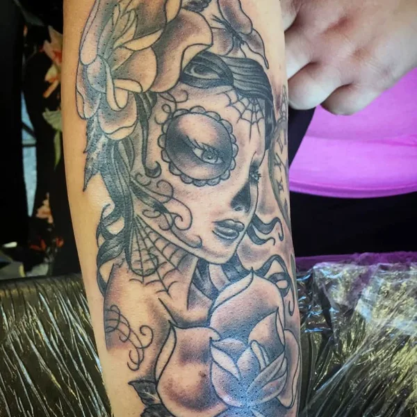Black & Grey tattoo by John Tattooist in Hanley