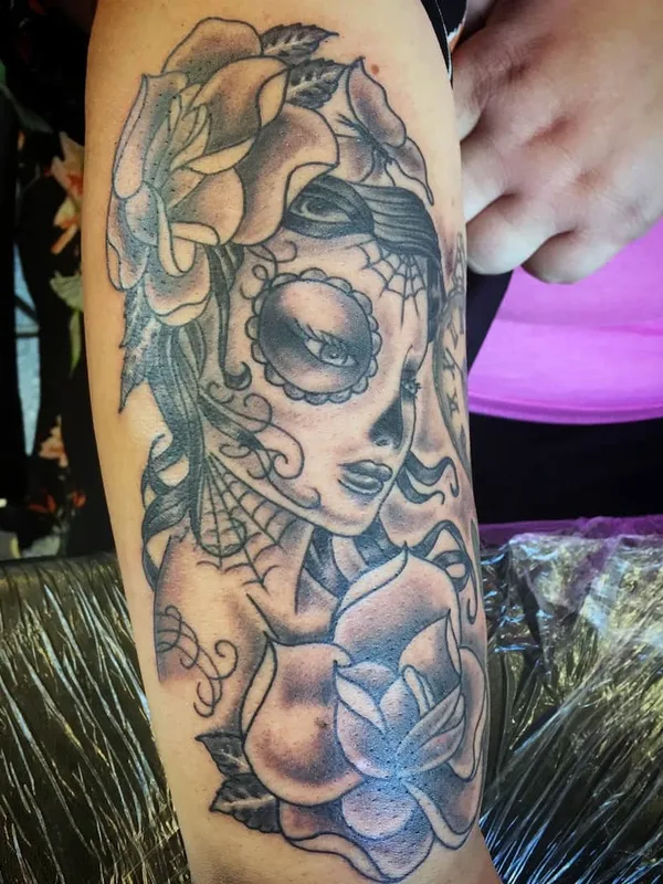 black and grey black and grey tattoo on forearm #69885 | Tattoo Artist John Tattooist