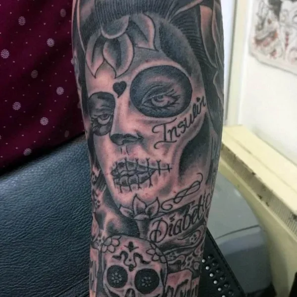 Black & Grey tattoo by John Tattooist in Hanley