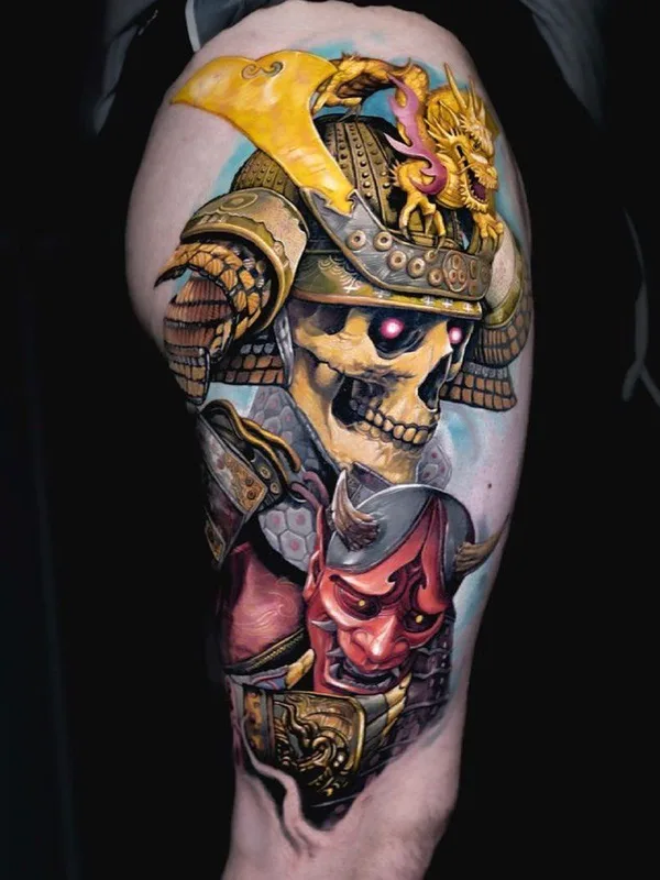 color realism татуировка на thigh #40928 | Тату мастер Zhimpa Moreno