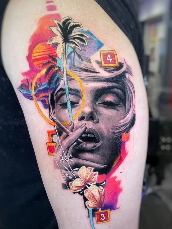 female color realism татуировка на upper arm #40943 | Тату мастер Lalo Yunda