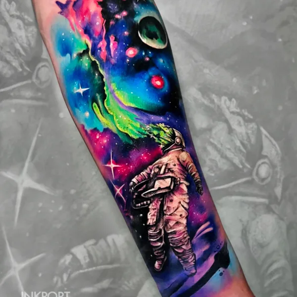 Abstract tattoo by John D’Addario INKPORT PEOPLE in Miami