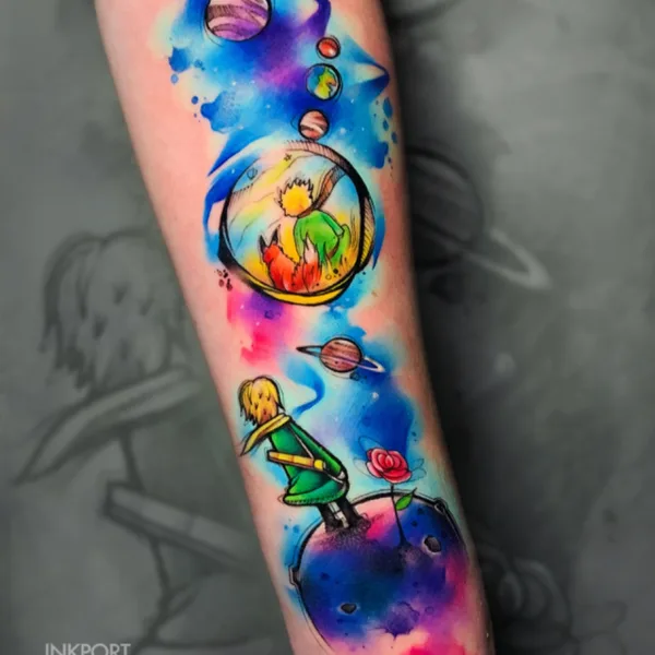 Abstract tattoo by John D’Addario INKPORT PEOPLE in Miami