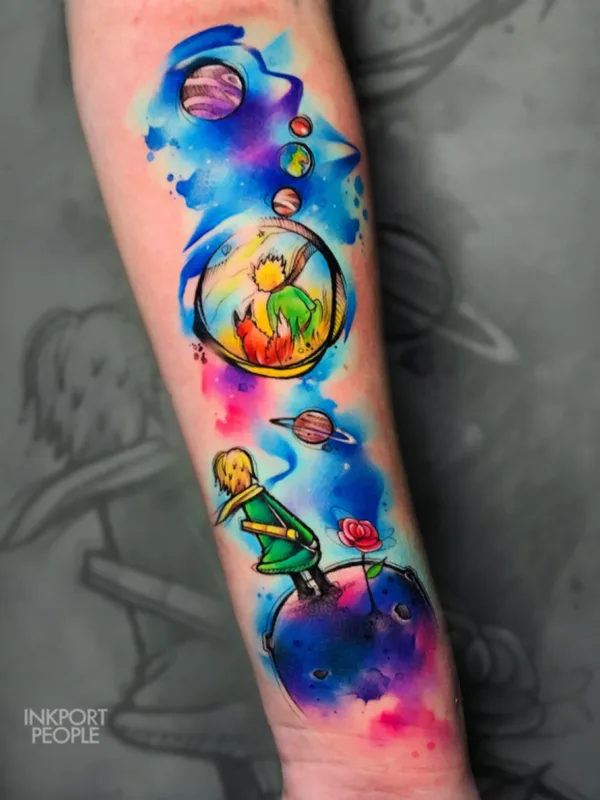 color watercolor 타투 부위 forearm #71758 | 타투이스트 John D’Addario INKPORT PEOPLE