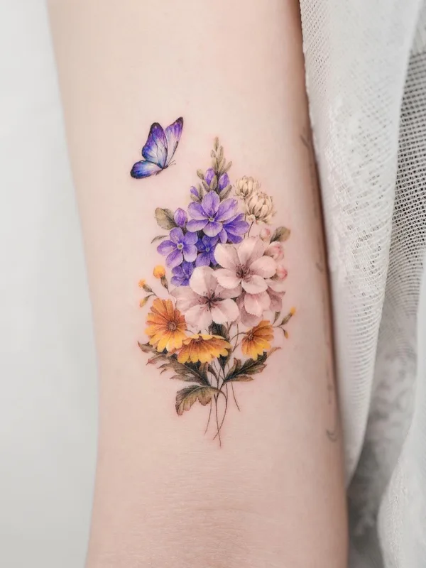 female color watercolor tattoo on forearm #57948 | Tattoo Artist Dong Hwa