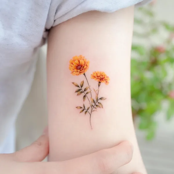 Botanical tattoo by Dong Hwa in Seoul