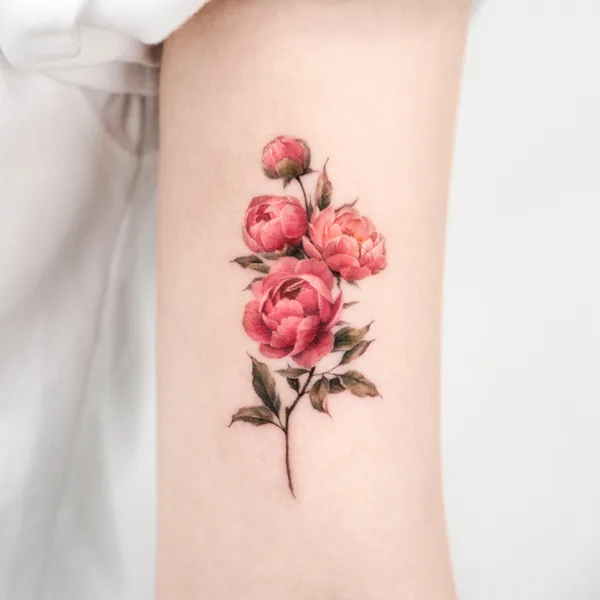 Botanical tattoo by Dong Hwa in Seoul