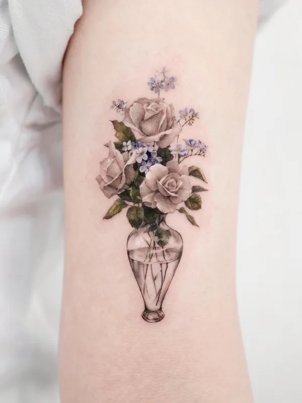 female black and grey realism tattoo on forearm #57947 | Tattoo Artist Dong Hwa