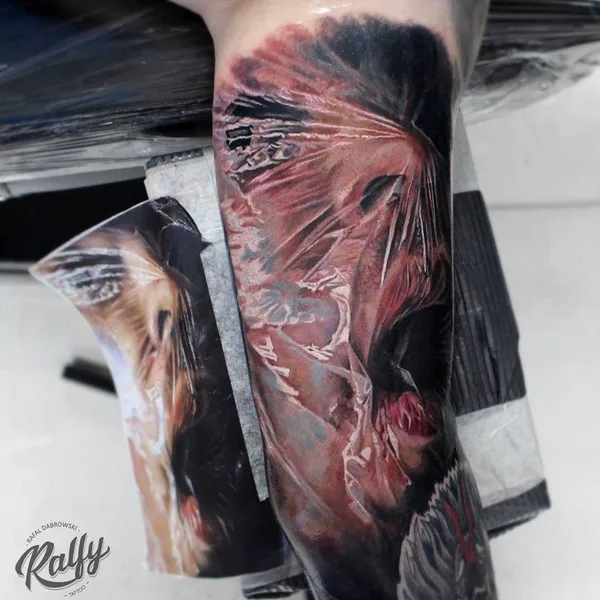 Portrait tattoo by Rafał Dąbrowski - Ralfy