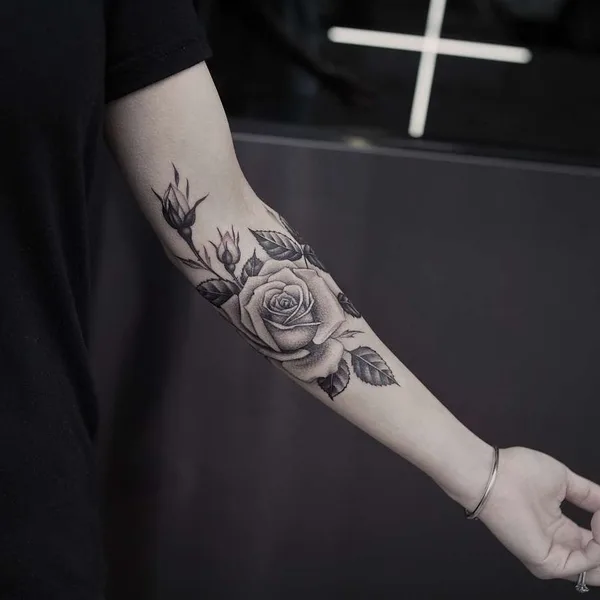 Author's Style tattoo by Lazer Liz in New York City