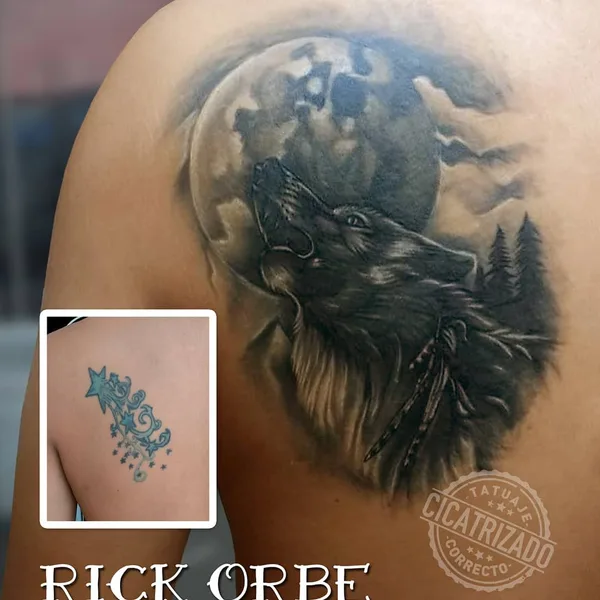 Calligraphy tattoo by Rick Orbe in Soledad