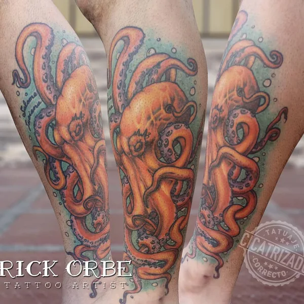 Calligraphy tattoo by Rick Orbe in Soledad