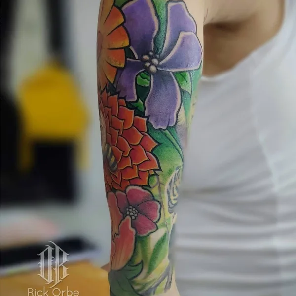 Calligraphy tattoo by Rick Orbe in Soledad