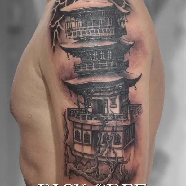 Calligraphy tattoo by Rick Orbe in Soledad