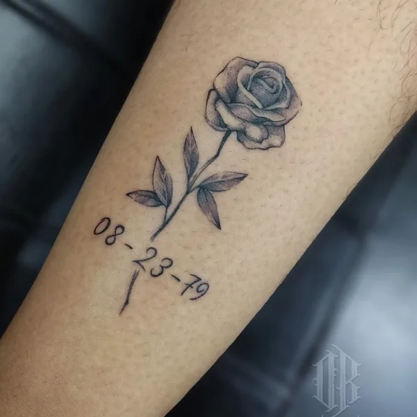Calligraphy tattoo by Rick Orbe in Soledad