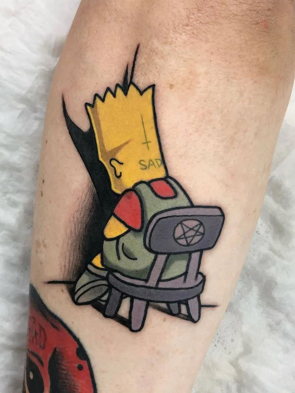 color cartoon Tatuaggio su forearm #33617 | Tatuatore Josep Canti
