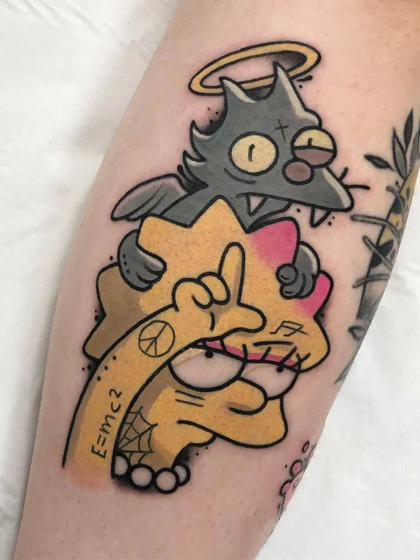 color cartoon Tatuaggio su forearm #33614 | Tatuatore Josep Canti