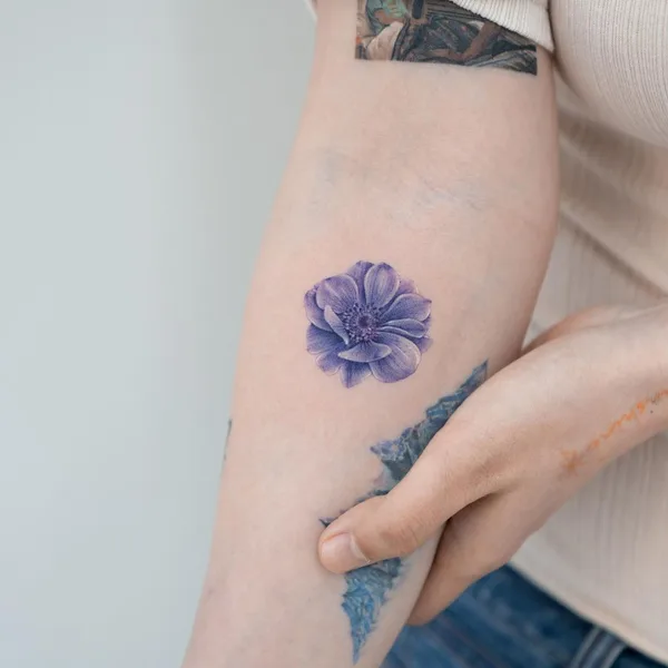 Watercolor tattoo by Dasol Kim in Los Angeles