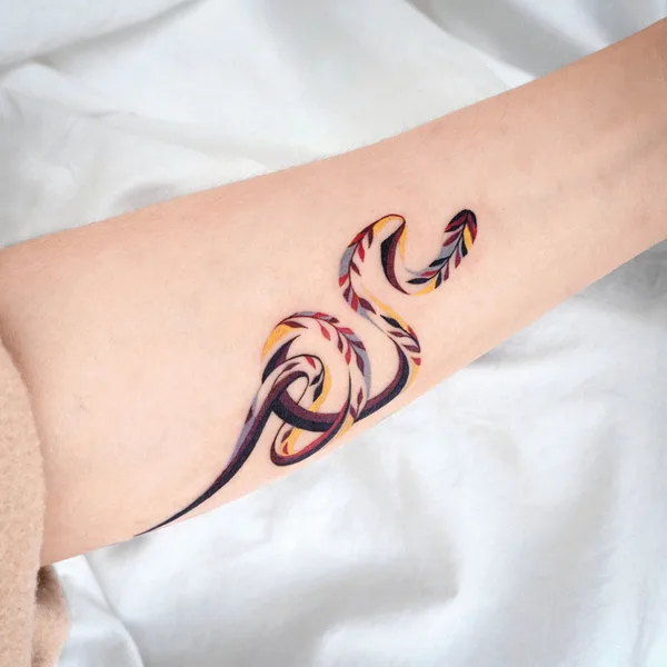 Watercolor tattoo by Eden in Seoul