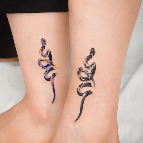 Watercolor tattoo by Eden in Seoul
