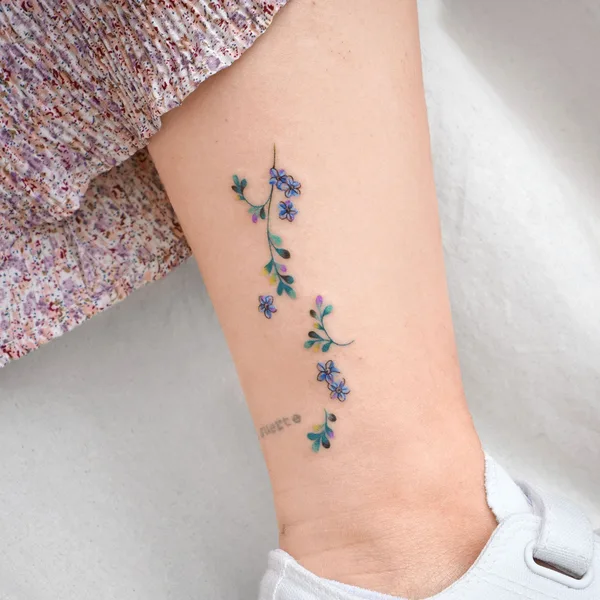 Watercolor tattoo by Eden in Seoul