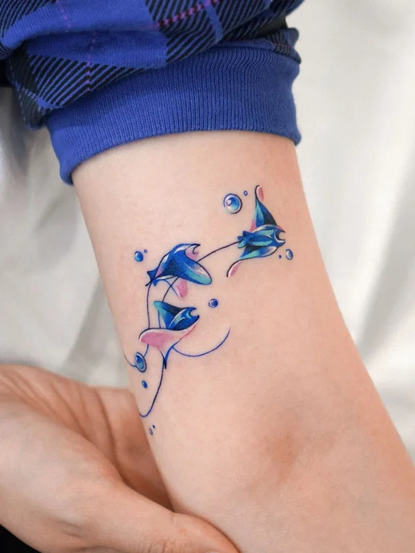 Акварель tattoo by Eden in Seoul
