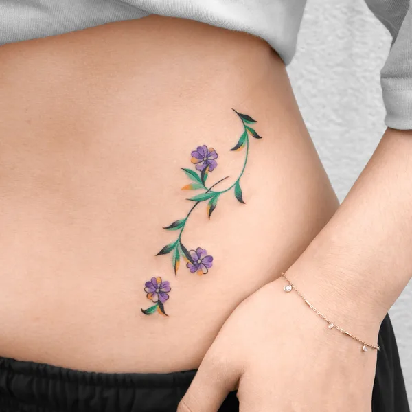 Watercolor tattoo by Eden in Seoul