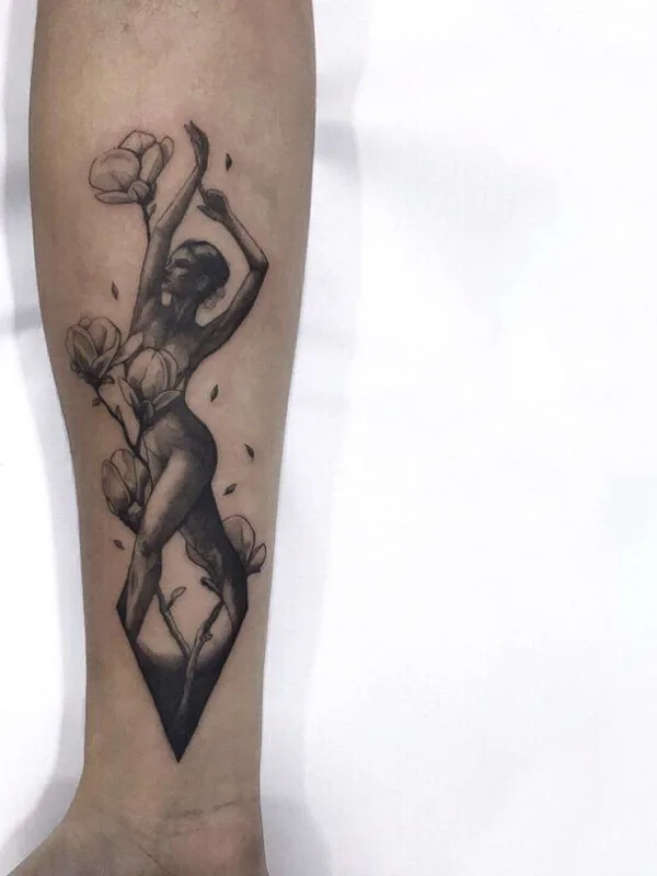 female black and grey black and grey Tatuagem em forearm #21261 | Tatuador Ronan Duarte