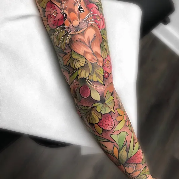 Neo Traditional tattoo by Marty Early