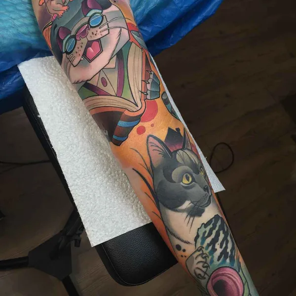 Author's Style tattoo by Lehel Nyeste in Budapest