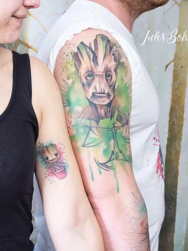 color watercolor татуировка на forearm #19186 | Тату мастер Jules Boho