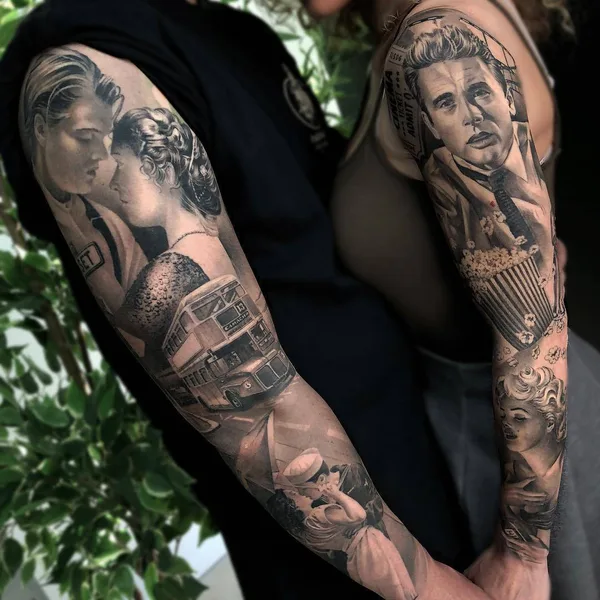Portrait tattoo by Matias Noble in Valencia