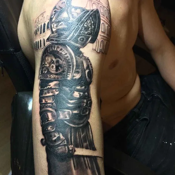 Neo Traditional tattoo by Manolache Danut in Bruxelles