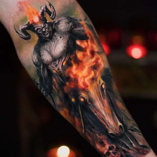 Авторская tattoo by Yomico Moreno in New York City