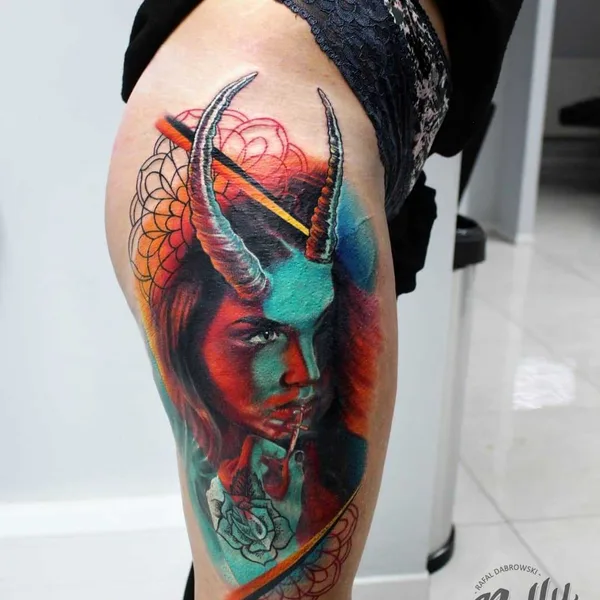 Portrait tattoo by Rafał Dąbrowski - Ralfy