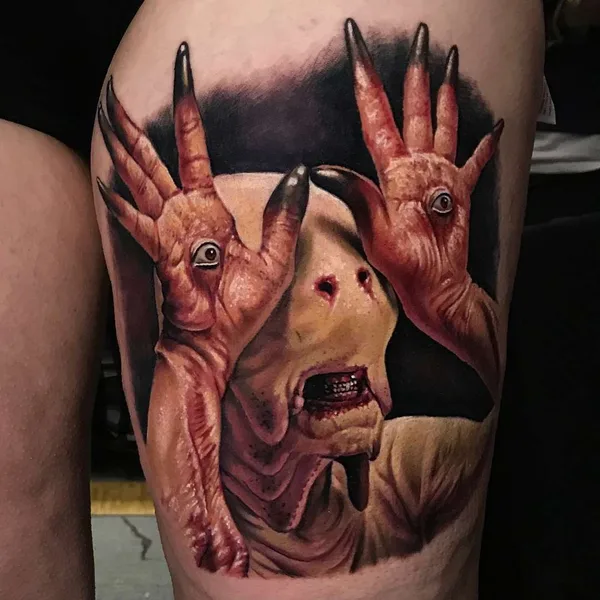 Portrait tattoo by Evan Olin