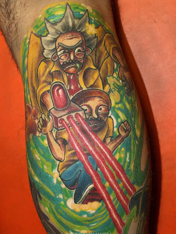 color cartoon Tatuaggio su forearm #27721 | Tatuatore  Артём Артёменков