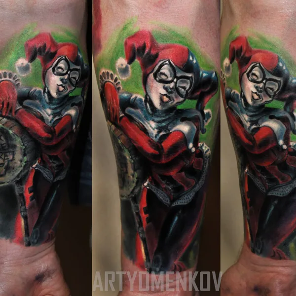 New school цветной и ч.б. реализм tattoo by Артём Артёменков in Saint Petersburg