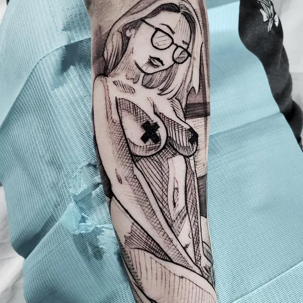 Author's Style tattoo by Mike Riina