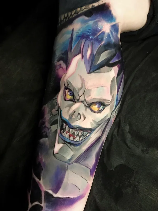 color anime tattoo auf forearm #49437 | Tätowierer Марковин Максим