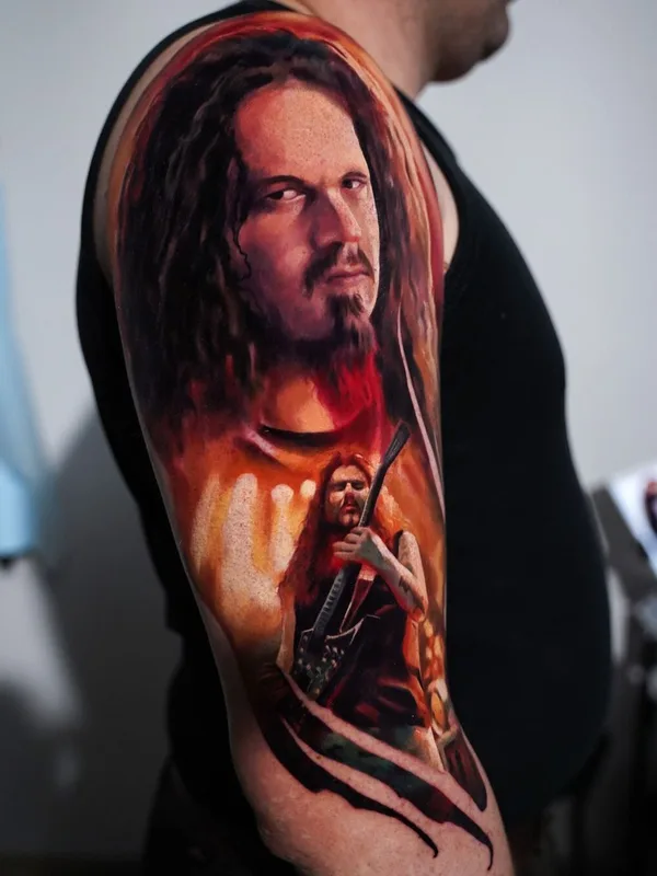 male color photorealism tatuaje en full sleeve #49445 | Tatuador Михаил Хвостенко