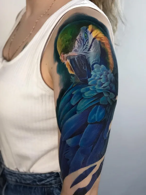 female color realism tatuaje en full sleeve #49442 | Tatuador Михаил Хвостенко
