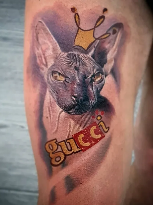 color realism Tatuaggio su thigh #49454 | Tatuatore Олег Рублёв