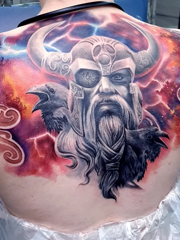 color realism Tatuaggio su full back #49459 | Tatuatore Олег Рублёв