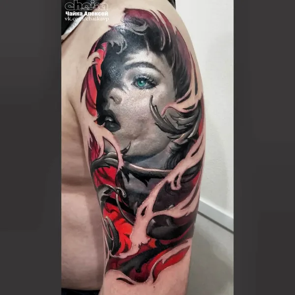 Реализм tattoo by Алексей Чайка in Екатеринбург